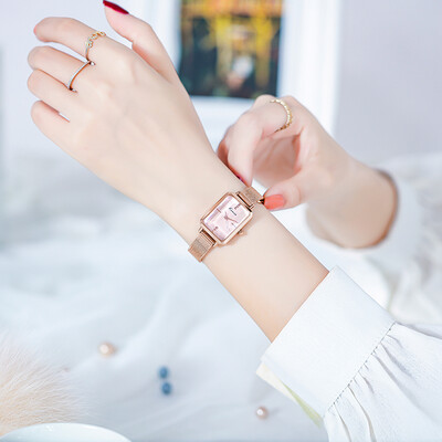 

Light&extravagant small watch woman ins square simple temperament lady watch famous brand authentic fashion 2019 new model