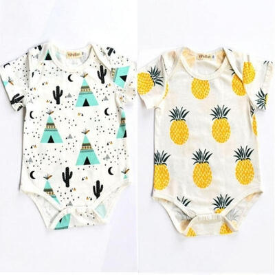 

Cute Newborn Kids Baby Boys Girls Infant Romper Jumpsuit Bodysuit Clothes Outfit