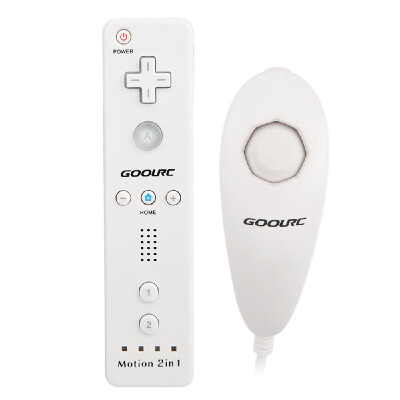 

Wired Nunchuck&Remote Controller with Motion Plus for Nintendo Wii With Retail Package Blue