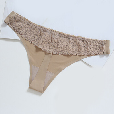 

Women Seamless Thong Sexy Low Rise Breathable Triangle Briefs Underwear Knickers
