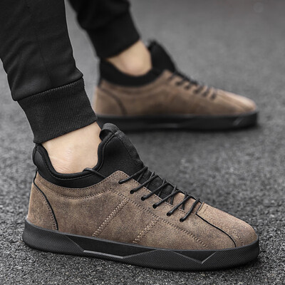 

2019 summer new mens shoes Joker canvas Korean fashion shoes all black students casual autumn shoes