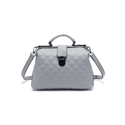 

LKX New Fashion Trend PU Women Diagonal Doctor Handbag Cross Body Big Top-handle Handbags Single Shoulder Female Hobo Bag