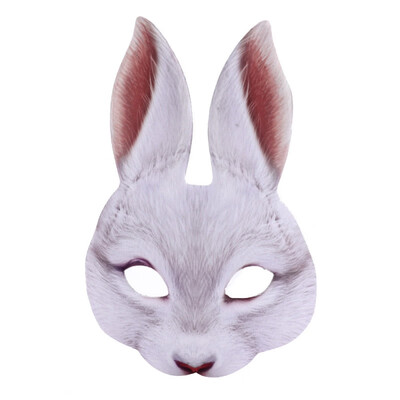 

Safe Animal Rabbit Head All Face Mask For Adult Men&Women Halloween Party Cosplay Costume Accessories