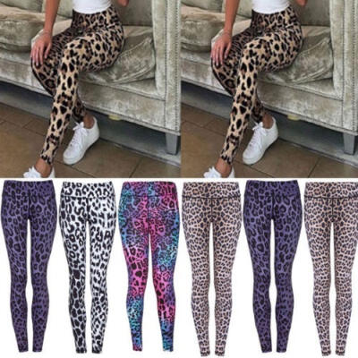 

Women Fashion Leopard Print Leggings Sport Bottoms Yoga Pants Trousers