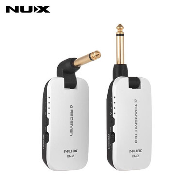 

NUX B-2 24G Guitar Wireless System Transmitter & Receiver with 4 Channels Built-in Rechargeable Lithium Battery for Electric Guit
