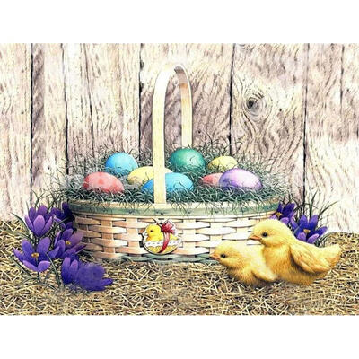 

5D DIY Full Drill Diamond Painting Duck Egg Cross Stitch Embroidery Mosaic
