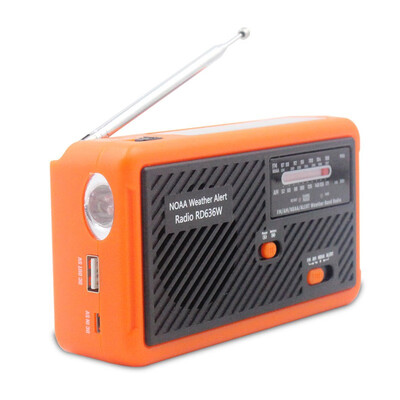

Camping with LED lights AM FM NOAA radio solar energy hand crank power generation weather forecast outdoor mobile phone charging