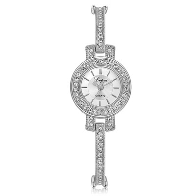 

Luxury Watches Women Extravagant With Rhinestone Dial Ladies Fashion Quartz Wristwatch Simple Clock Bracelet Reloj Mujer