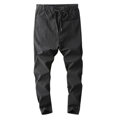 

Gobestart Mens Casual Pure Color Outdoors Pocket Beach Work Trouser Cargo Pant