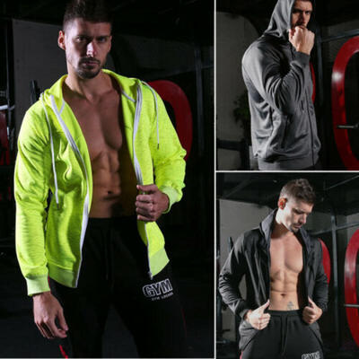 

Fashion Men Windbreaker Zipper Jacket hoodie Light Sport Outwear Coat FallWinter