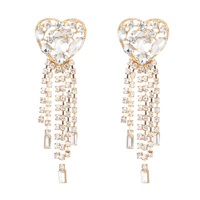 

2019 Fashion za Brand crystal geometirc Drop Earring For Women Party Gifts ethnic Statement rhinestone Earrings Jewelry