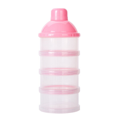 

4 Layers Case Feeding Container Food Baby Milk Dispenser Powder Formula Box No Spill Baby Milk Powder Dispenser