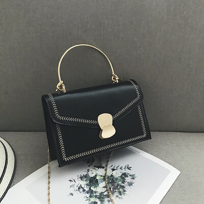 

2019 new high-quality texture elegant womens bag tide wild Messenger mobile fashion chain shoulder small square bag