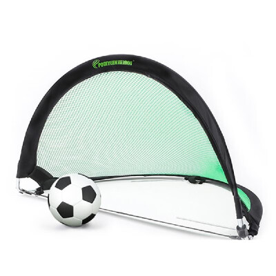 

483030in Semicircle Portable Folding Soccer Goal Child Pop Up Soccer Goal for Sports Training Backyard Playground