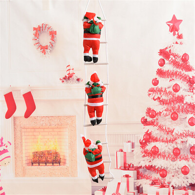 

Tailored 2019 Christmas Pendant Staircase Christmas Santa Claus Tree New Year Decor