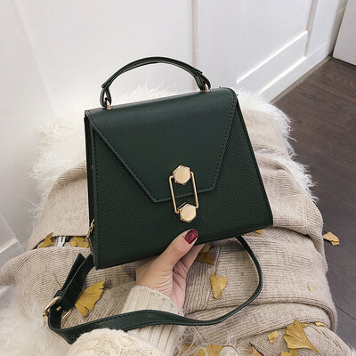 

Simple net red small black bag female 2019 new Korean version of the wild single shoulder slung portable fashion texture saddle bag