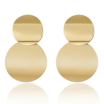 

Multicolor Metal Drop Earrings for Women Vintage Exaggeration Geometric earring Bohemian Earring Wedding Jewellery