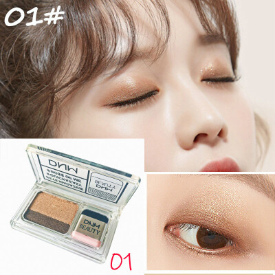 

Two Color Gradient Eye Shadow Palette Glitter Eyeshadow Makeup Waterproof Shimmer Glitter Nude Eye shadow cosmetic