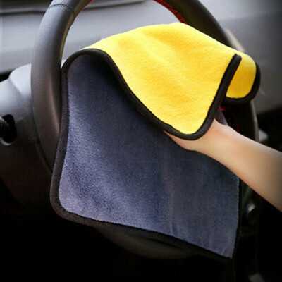 

Super Absorbent Car Wash Coral Velvet Soft Cleaning Towel Drying Cloth Durable