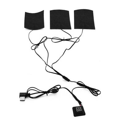 

USB Carbon Fiber Heating Pads Washable Thermal Clothes Warmer Heated Mat