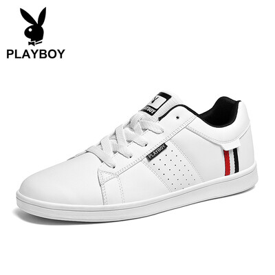 

Playboy PLAYBOY fashion sports&leisure board shoes mens lightweight non-slip wild PL611031 white black 41