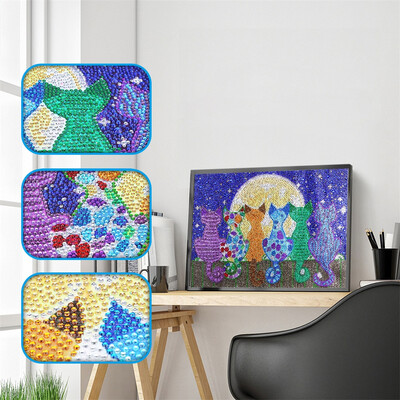 

Siaonvr Full Drill Special Shaped Diamond Painting DIY 5D Drill Cross Stitch Kits Crysta