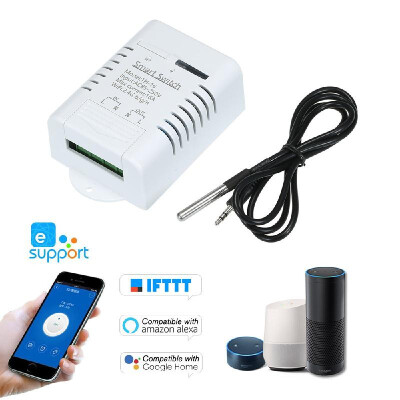 

eWeLink TH-16 Smart Wifi Switch 16A3500W Monitoring Temperature Wireless Home Automation Kit with Waterproof DS18B20 Temperature