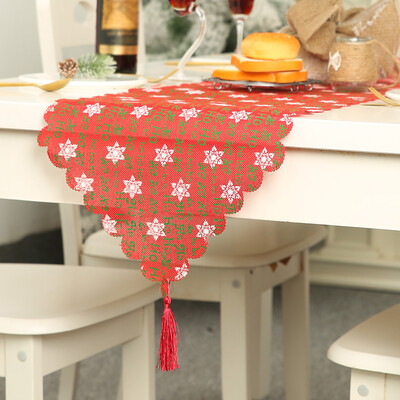 

Christmas Printed Table Runner Tablecloth Cover Home Party Decor 18035cm