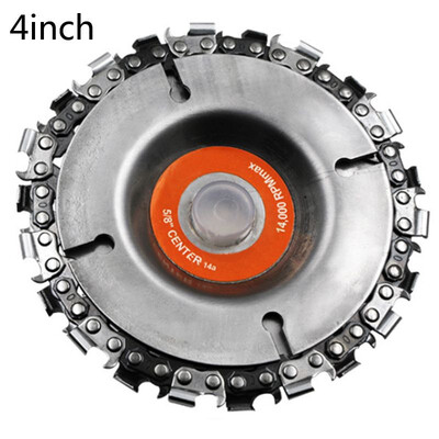 

45 Inches Wood Carving Disc Saw Blade Disc Fine Abrasive Cutting Chain Grinder Chain for 125x 22mm Angle Grinder 1PC