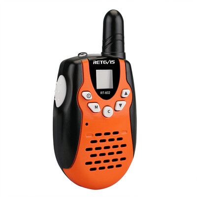 

2PCS Retevis RT602 Children Radio Set Civilian Handheld Intercom 8 Channels UHF Kids License-free Walkie Talkie LCD Display VOX PT