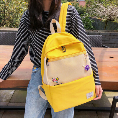 

The schoolbag of Yusuku ulzzang high school students in the Korean version of the double shoulder bag is an ancient Chinese backpa
