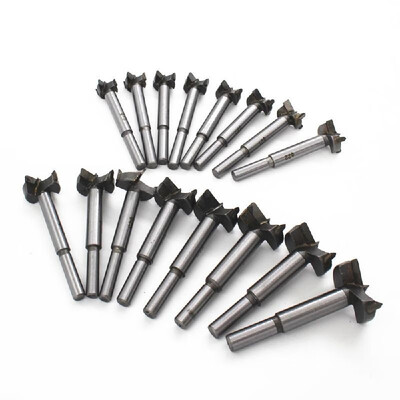 

16pcs 15-35mm Alloy Hole Opener Flat Wing Drill Bit Kit Woodworking Cutter Tools