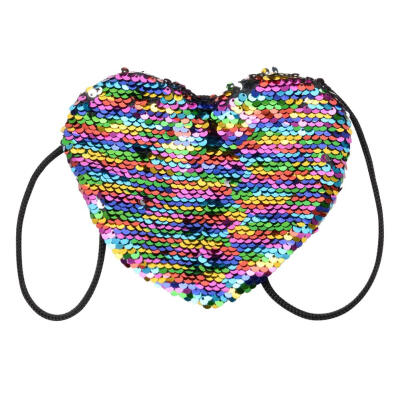 

Sequins Loving Heart Kids Girl Handbags Mini Messenger Bags Children Purse