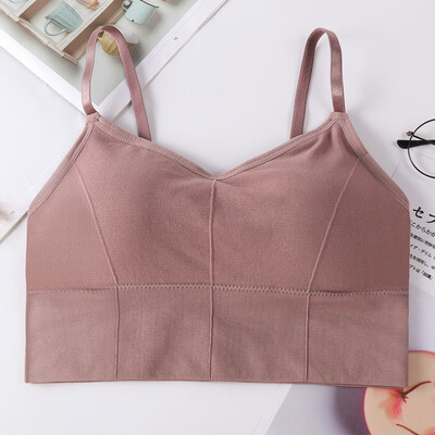 

Fashion New Seamless Short Camisole With Chest Pad Wrapped Chest Ladies Bottoming Tube Top