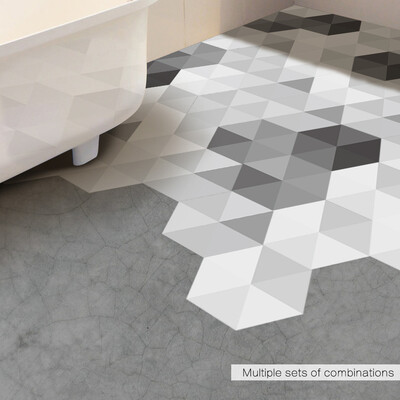 

〖Follure〗Self Adhesive Tile Art Floor Wall Decal Sticker DIY Kitchen Bathroom Decor Vinyl