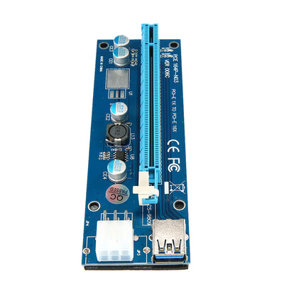

PCI-E 6 Pin Riser Card 1X to 16X USB 30 Cable 6pin USB Riser for Bitcoin Mining