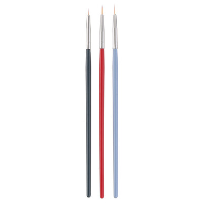 

Toponeto 3pcsNail Art UV Gel Polish Design Dot Painting Detailing Pen Brushes Tool