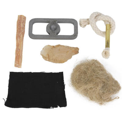 

Greensen Fire Steel For Flint Traditional Fire Tool Kit for Outdoor Camping Survival