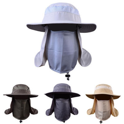 

Hot Unisex Brim Fishing Sun Hat Outdoor Travel Anti-UV Quick Anti-mosquito Cap Woman Man Bucket Hats Cap