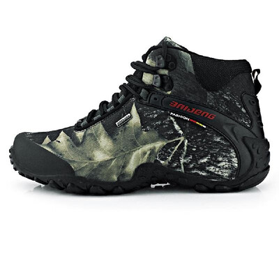 

Outdoor Camouflage High-top Shoes Professional Climbing Boots Mens Hiking Shoes Sport Sneaker Water-resistant Trekking Shoes
