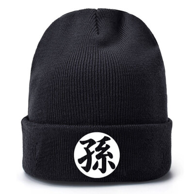 

redCherry Anime Winter Hats Dragon Ball Z Embroidery Skull Beanies Hat Cap Hip Hop Knitted Hat