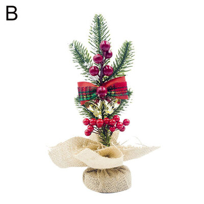 

Christmas Artificial Pine Branch Cone Berry Ornament Bonsai Desk Table DIY Decor