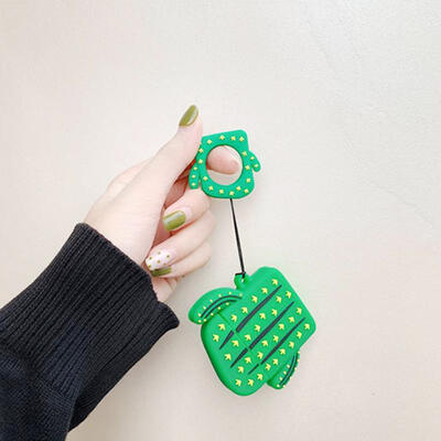 

Silicone Case For Apple AirPods 1 2 Protective Case Shockproof Cute CarrotCactus Cover