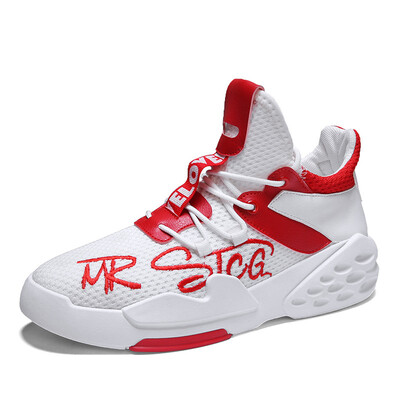 

Flying woven shoes mens shoes mesh breathable shoes sports shoes tide shoes in the shoes to breathe four