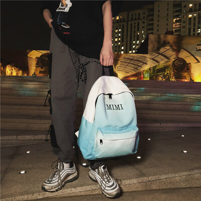 

Spring bf old school bag womens school sons backpack Korean ins travel double-shoulder bag