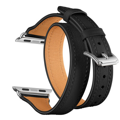 

〖Follure〗Double Tour Leather Accessory Band Replacement Bracelet For Apple Watch 42mm