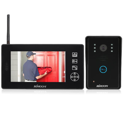 

KKmoon 24GHz 7 Wireless LCD Color Video Door Phone 14 CMOS 12 IR LEDS CCTV Camera Support Monitoring Unlock Snapshot Reco