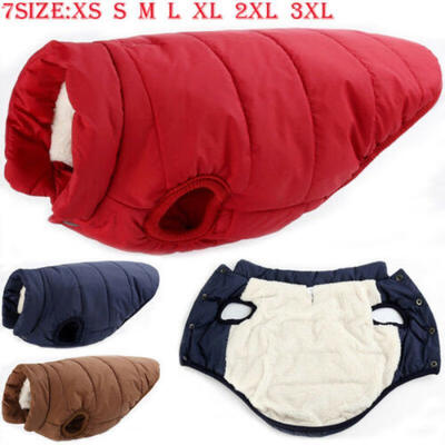 

Winter Warm Padded Dog Clothes Waterproof Pet Coats Vest Jacket for Dogs 7 Size