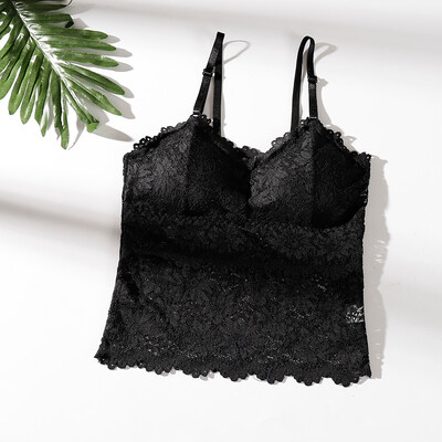 

〖Follure〗Women Sexy Bra Top Solid Vest Lace Seamless Breathable Push Up Top Underwear