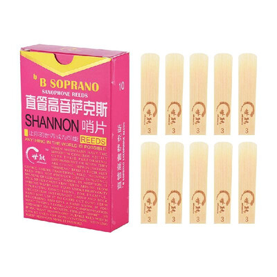 

Elementary Bb Soprano Saxophone Sax Reeds Strength 30 for Beginners 10pcs Box